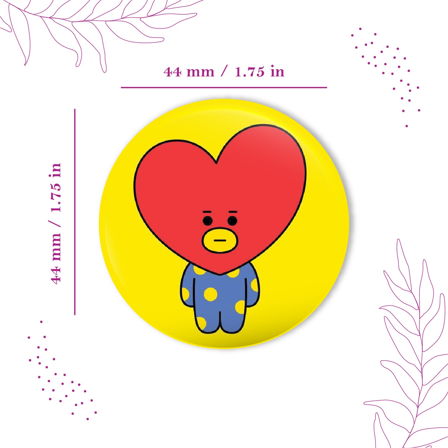 BTS V Pin Badge