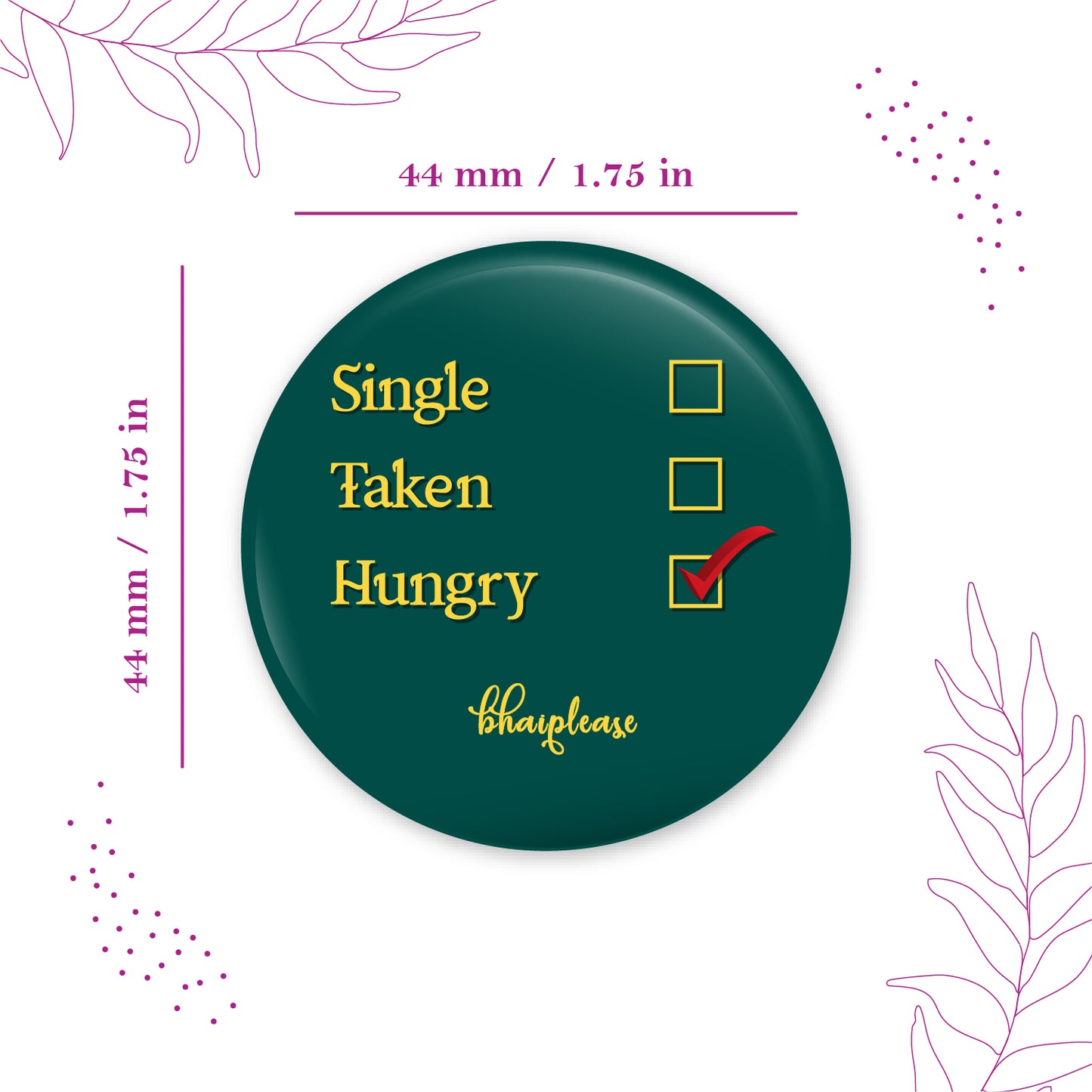 Relationship status Pin Badge