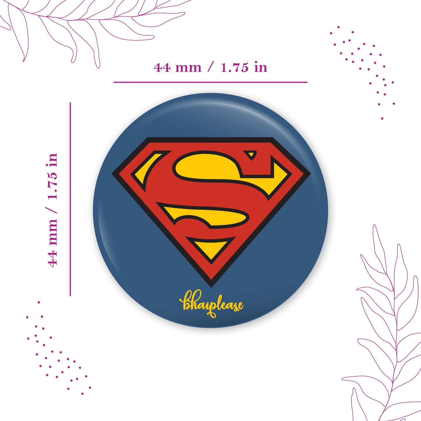 Superman Pin Badge