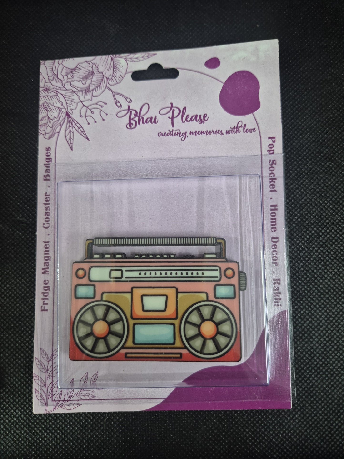 Cassette Player fridge magnet quirky collectible