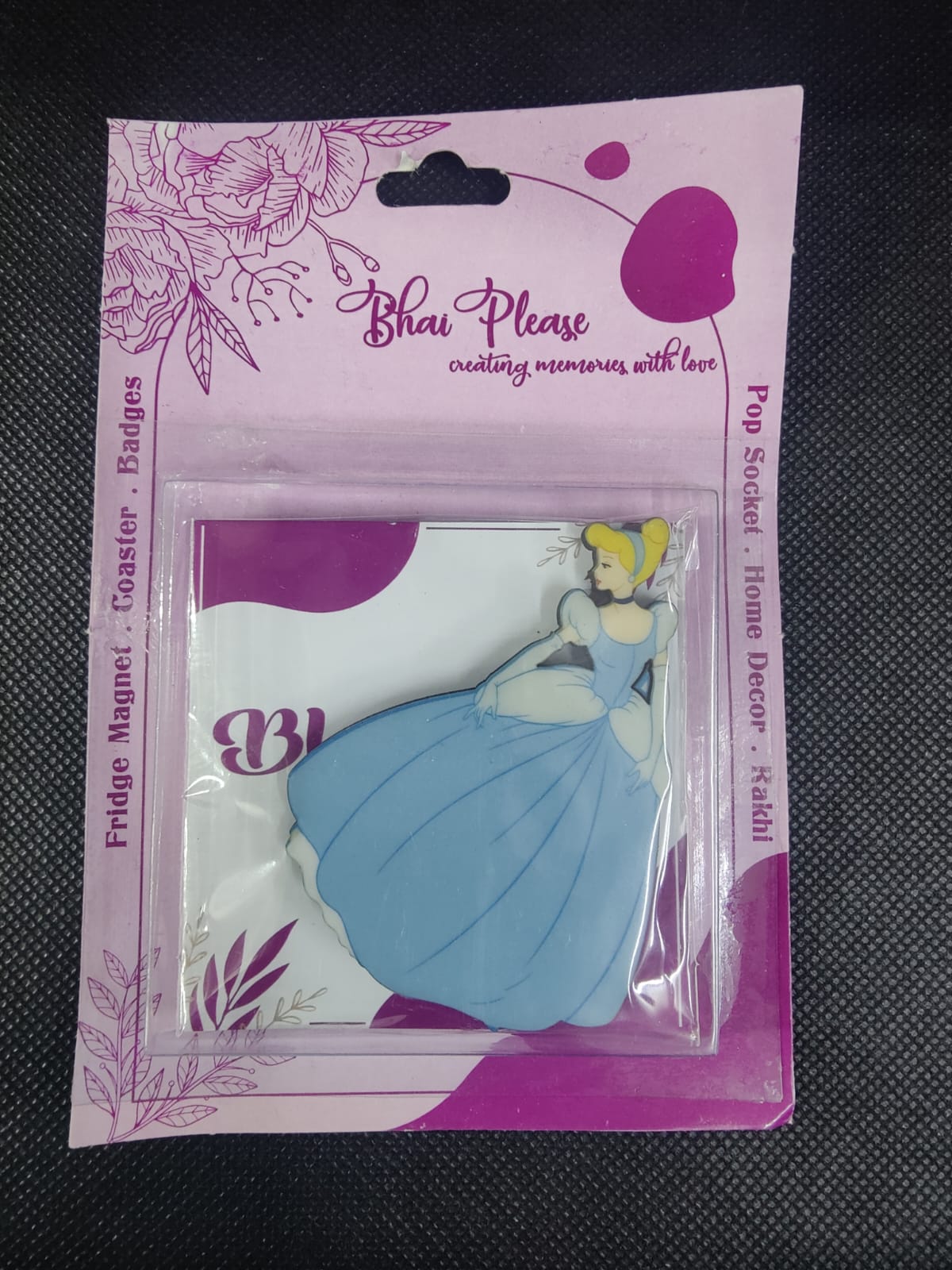 high-quality-cinderella-fridge-magnet-angle-view