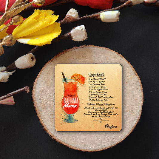 Bahama Mama Cocktail Fridge Magnet