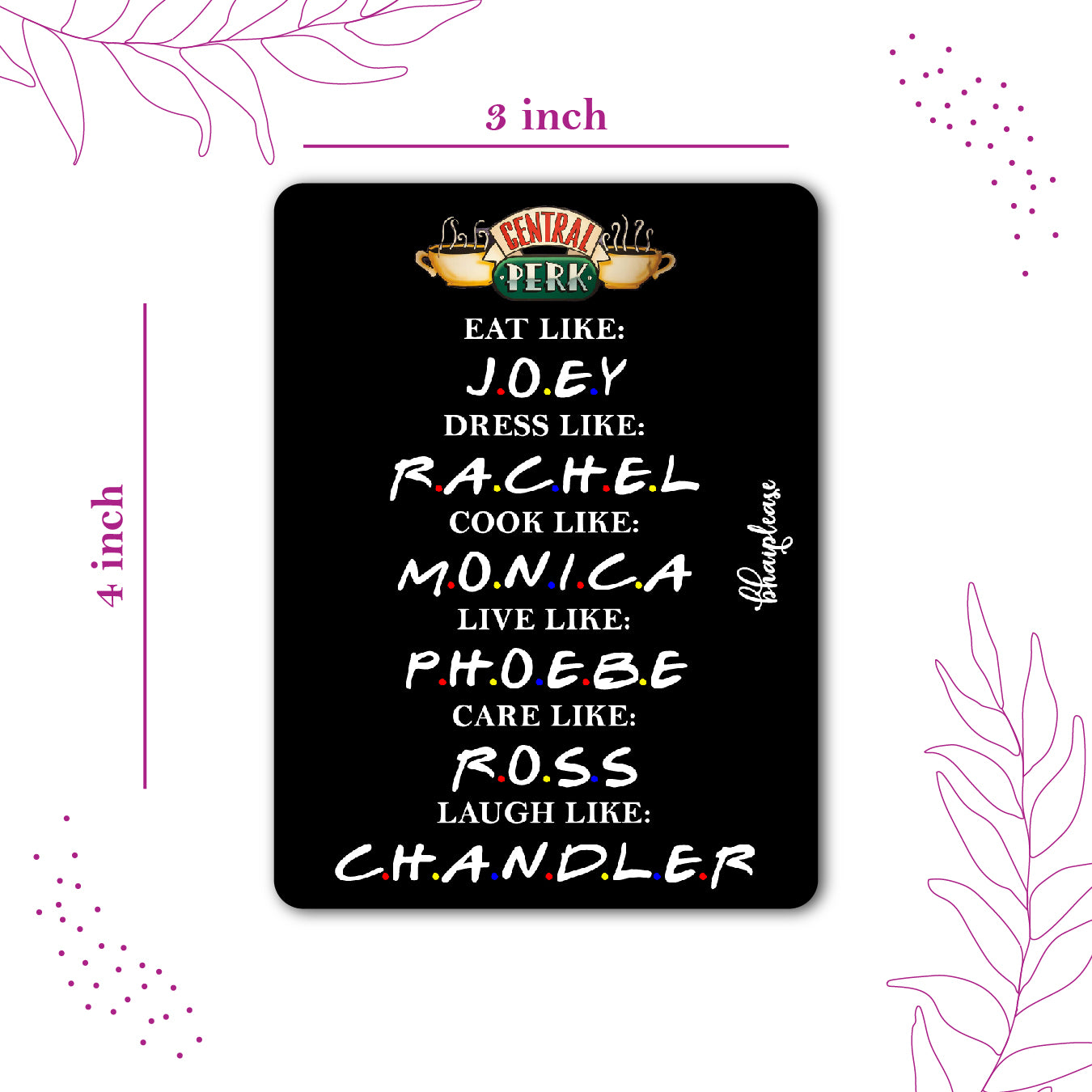 Friends TV Series Fridge Magnet | Central Perk