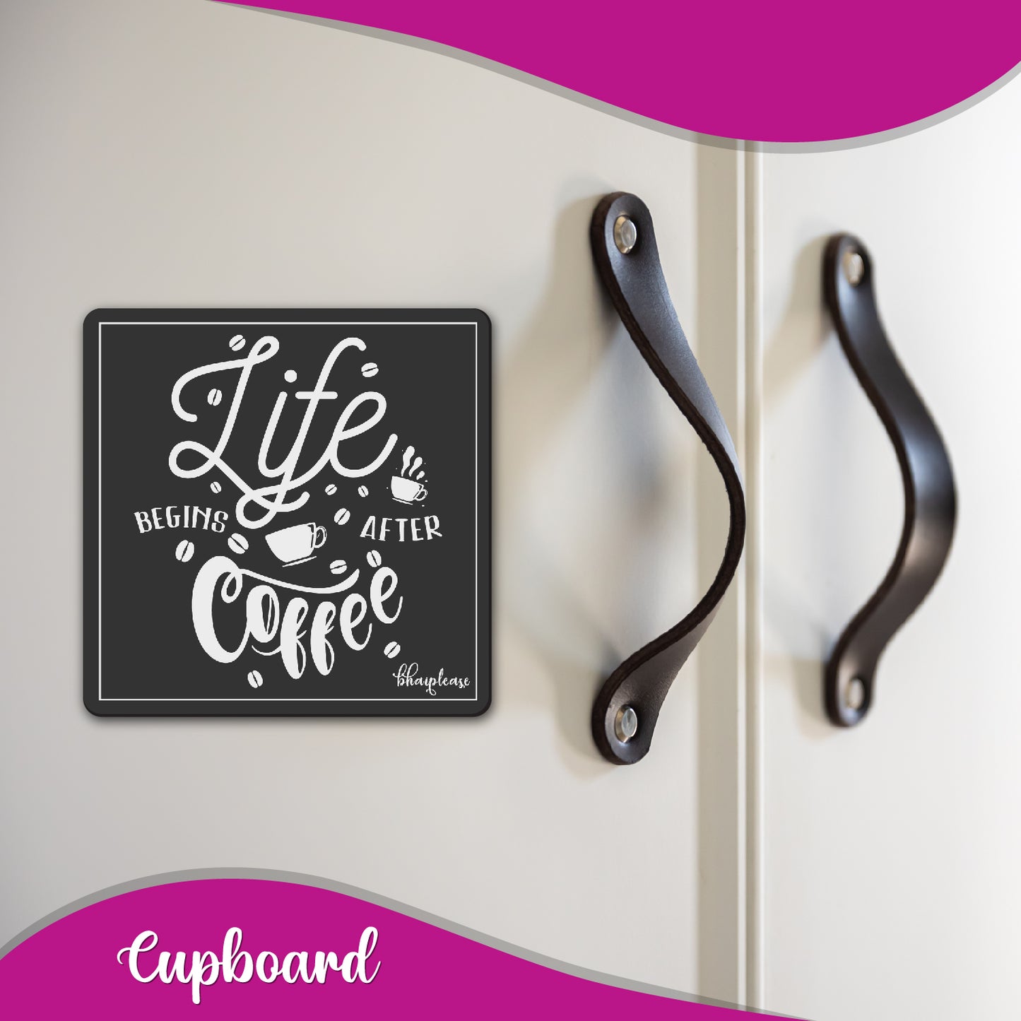 Life Begins After Coffee Fridge Magnet