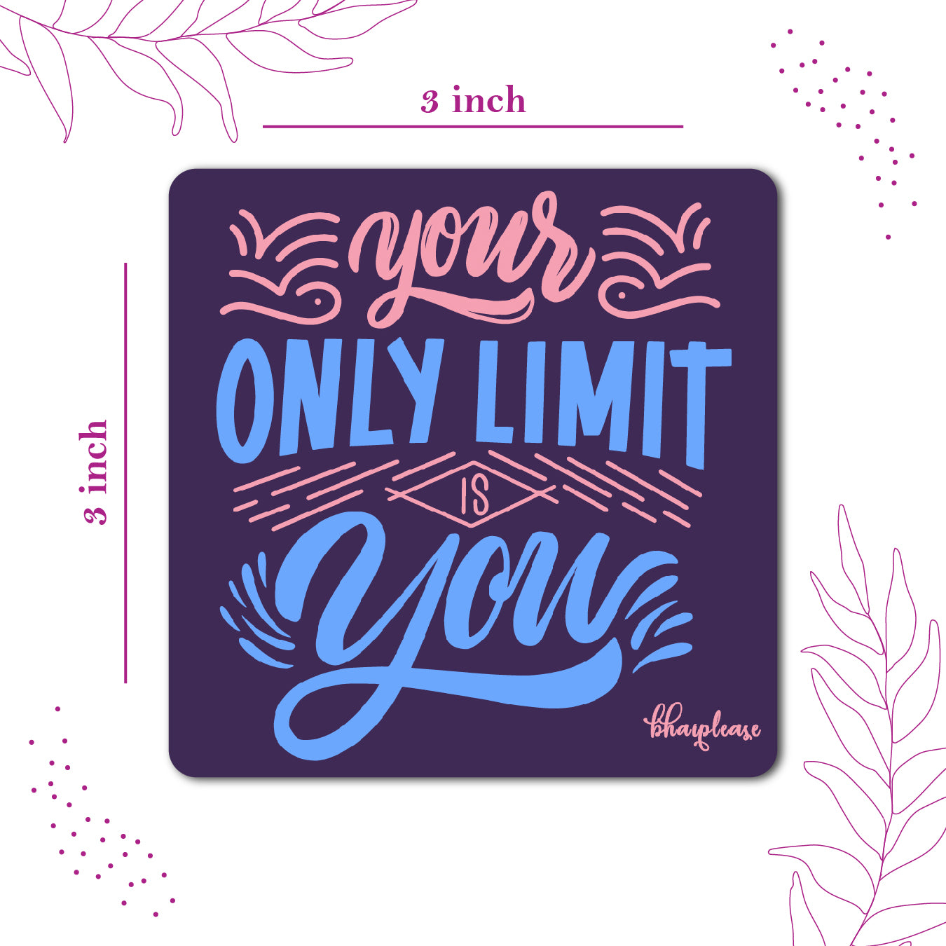 Motivational Quote Fridge Magnet