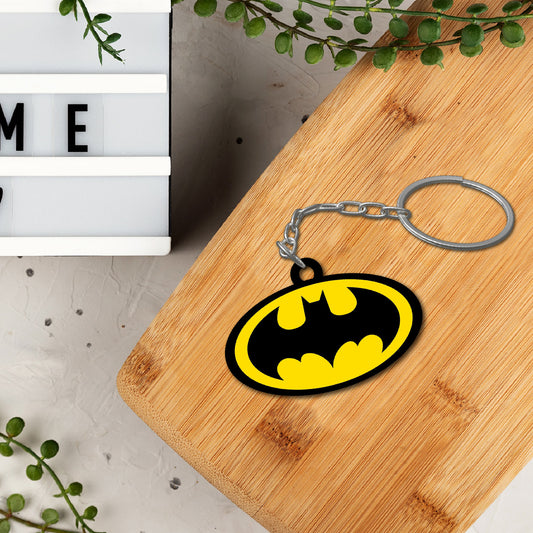 Wooden Batman Keychain