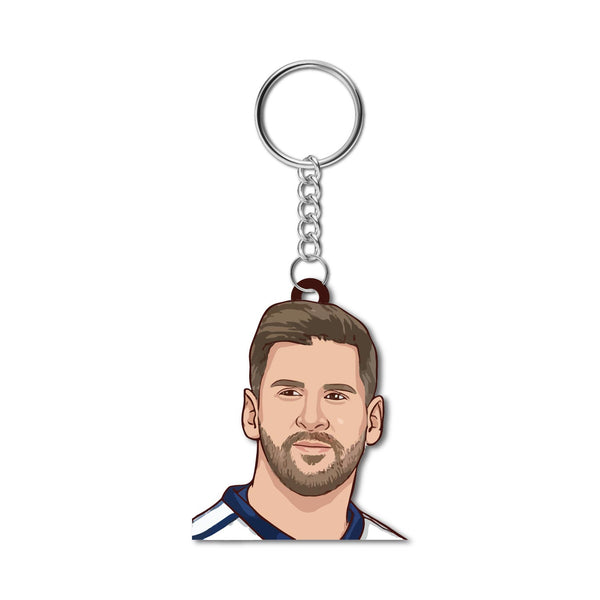 Messi Wooden Keychain