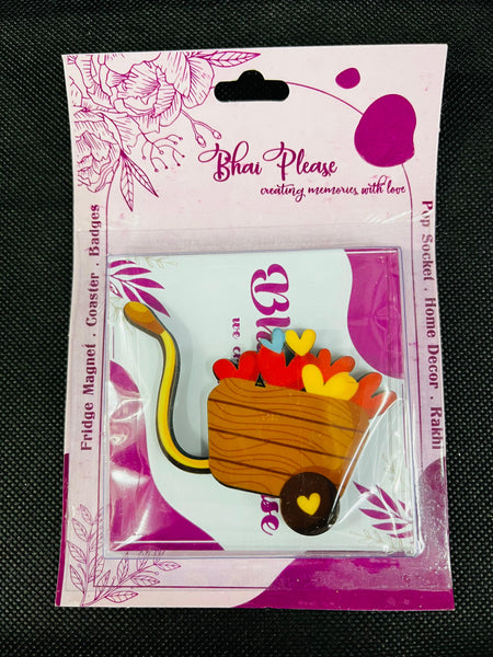 Couple inspired love basket fridge magnet quirky and romantic gift