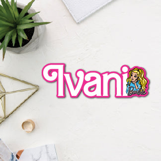 Barbie Theme Personalized Fridge Magnet