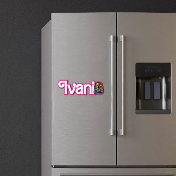 Barbie Theme Personalized Fridge Magnet