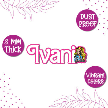 Barbie Theme Personalized Fridge Magnet