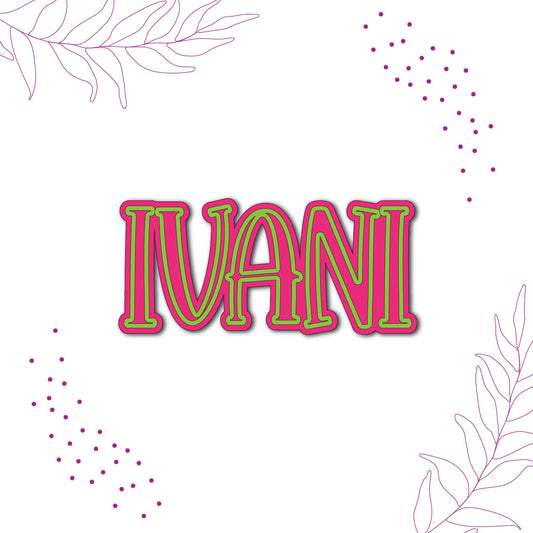 Dual Color Name Personalized Fridge Magnet