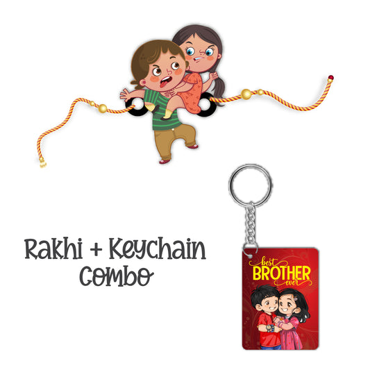 Annoying Brother Rakhi For Brother With Keychain