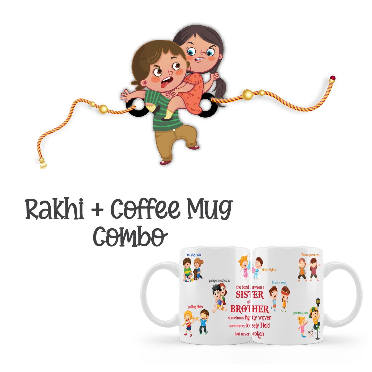 Annoying Brother Rakhi For Brother With Mug – Quirky Theme Rakhi | Bhai Please
