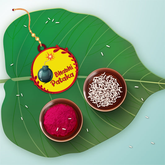 Bhabhi Pataka Wooden Lumba Rakhi