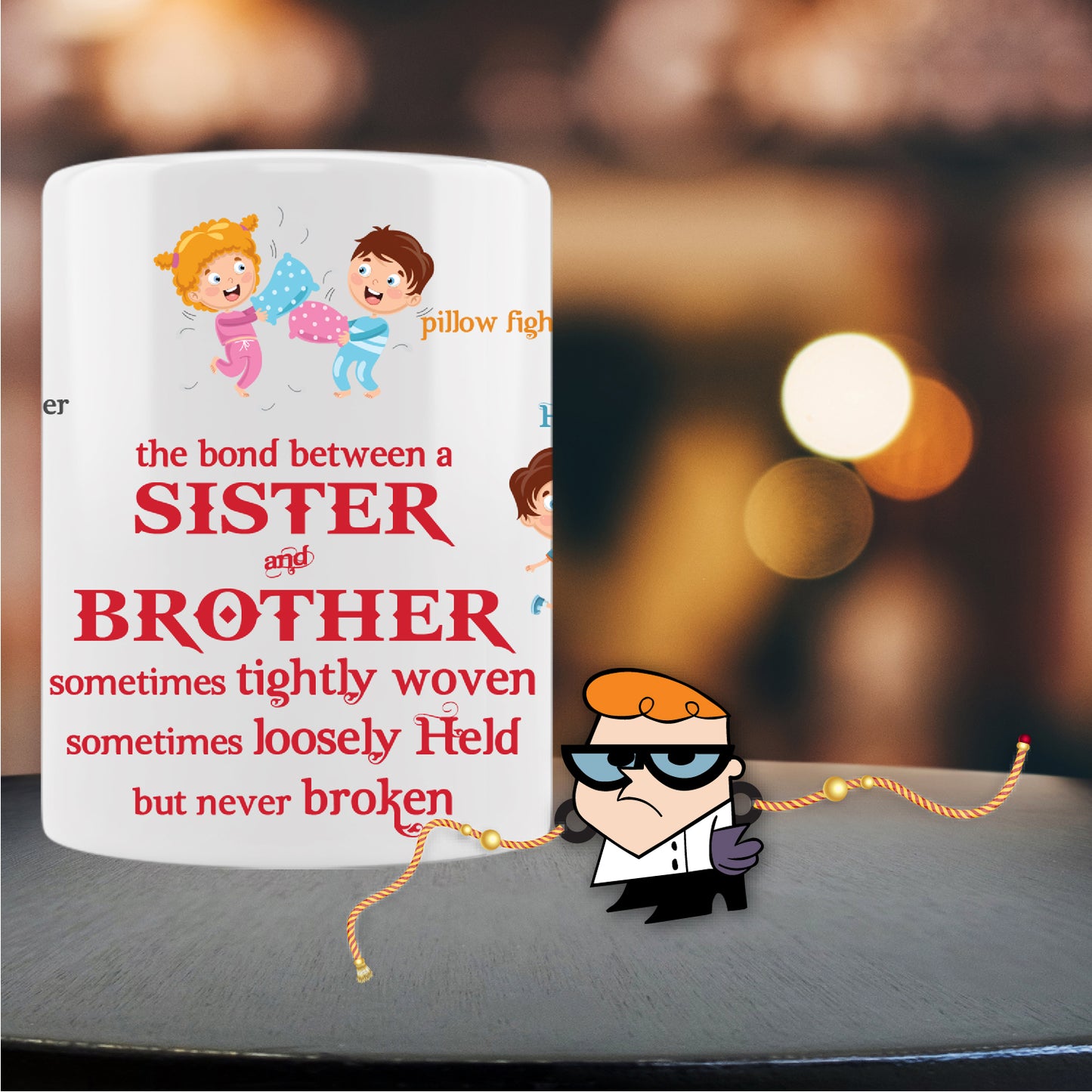 Dexter Rakhi For Brother With Mug