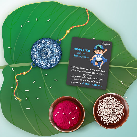 Madala Rakhi With Brother Is Superhero Fridge Magnet