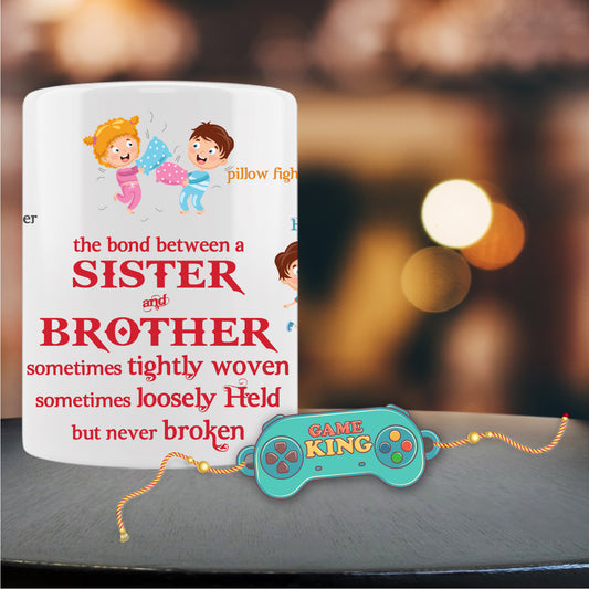 Game King Rakhi For Brother With Mug