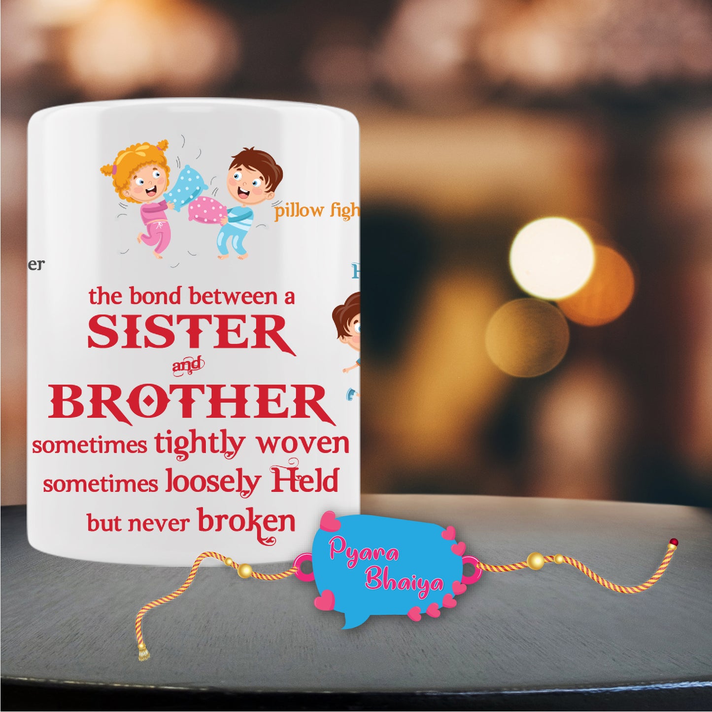 Pyara Bhaiya Rakhi For Brother With Mug
