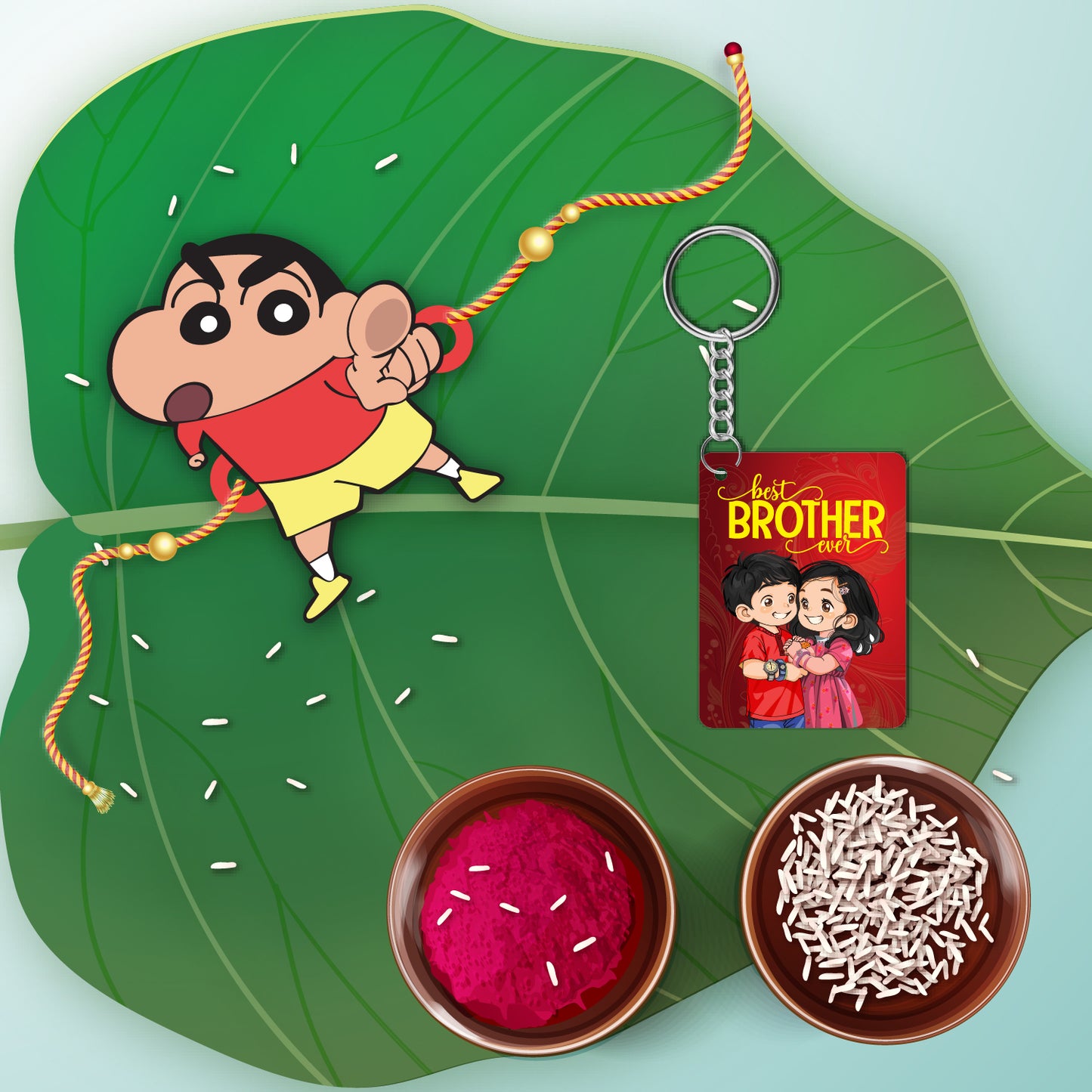 Shinchan Rakhi For Brother with Mega Combo