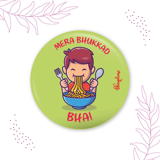 Bhukkad Bhai Round Fridge Magnet