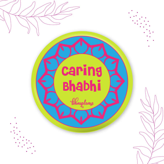 Caring Bhabhi Round Fridge Magnet