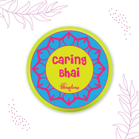 Caring Bhai Round Fridge Magnet