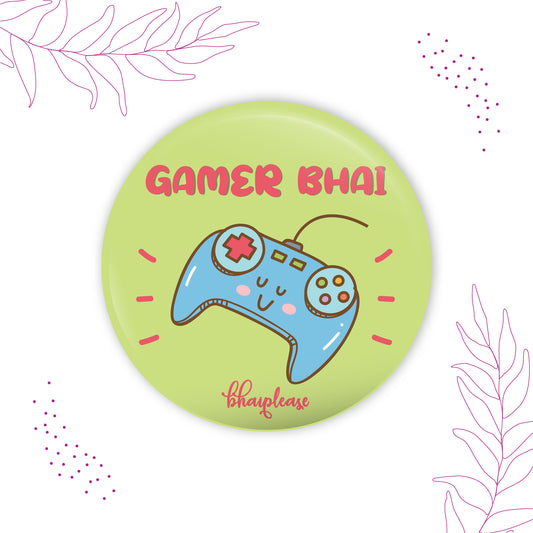 Gamer Bhai Round Fridge Magnet