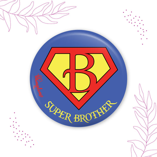 Superman Brother Round Fridge Magnet