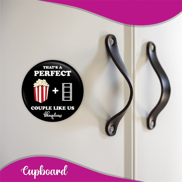 That's a Perfect Couple Round Fridge Magnet