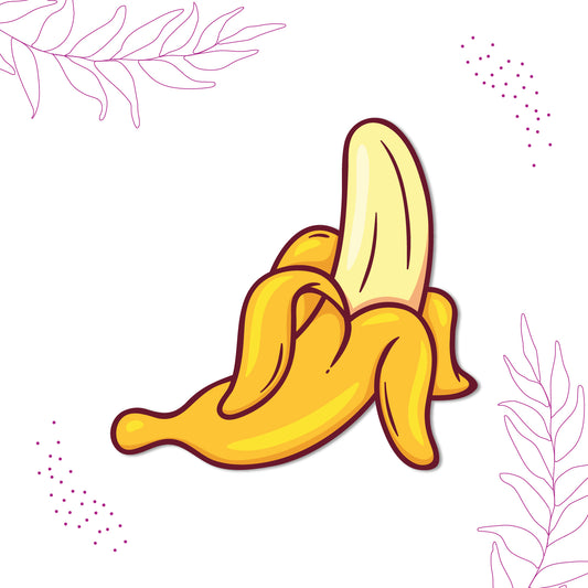 Yellow banana kitchen fridge magnet