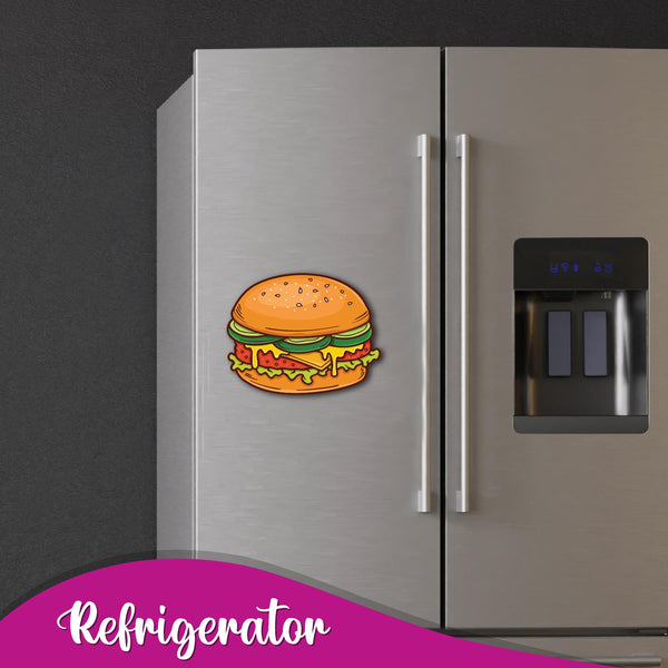 Fun burger foodie fridge accessory