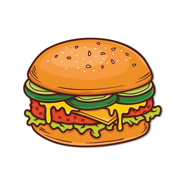 Cute burger fridge decoration gift