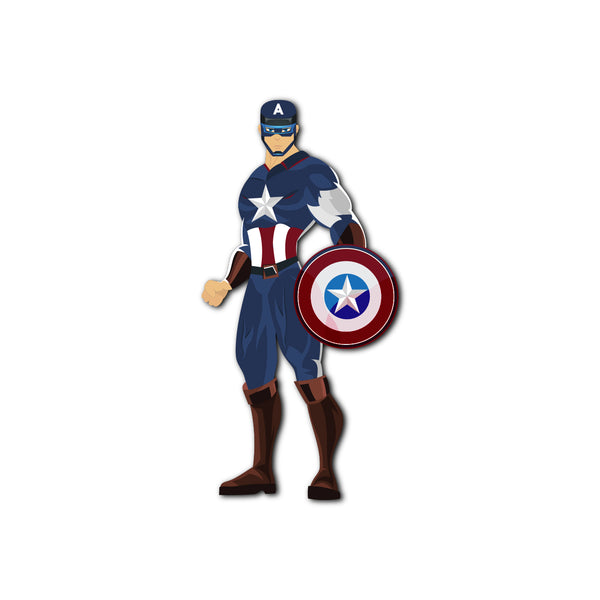 Captain America Fridge Magnet Packaging