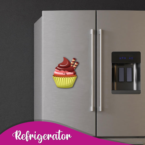 Chocolate cupcake quirky fridge magnet