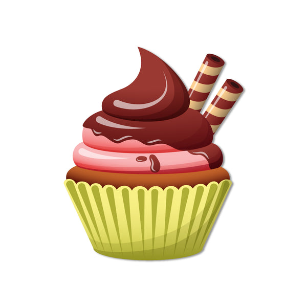 Dessert cupcake fridge magnet quirky