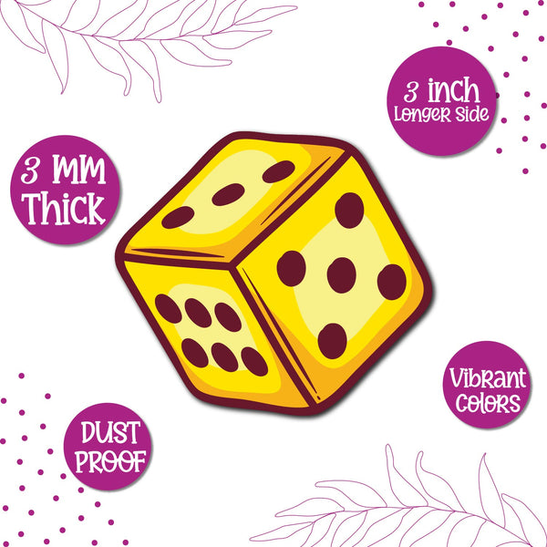 Dice fridge magnet kitchen decor