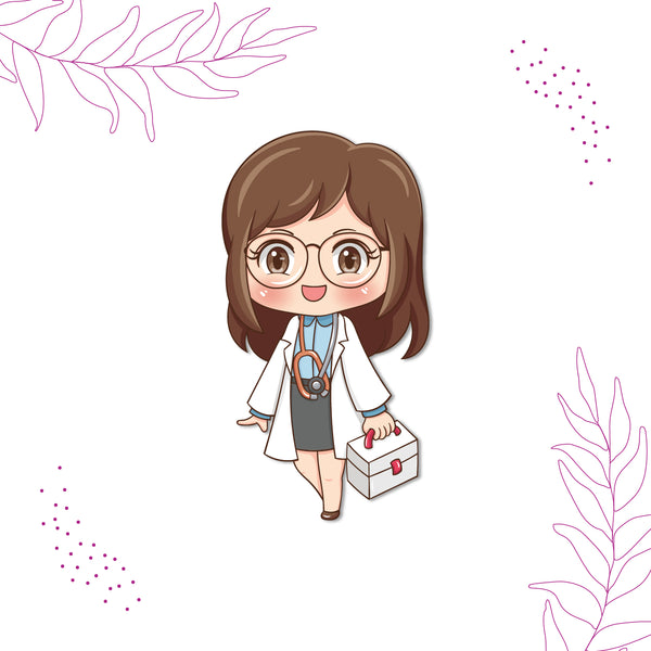 Doctor woman fridge magnet for your home