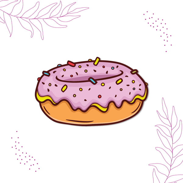 Sweet donut design fridge magnet