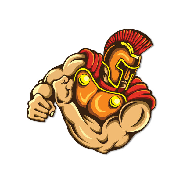 Decorative warrior magnet for your fridge