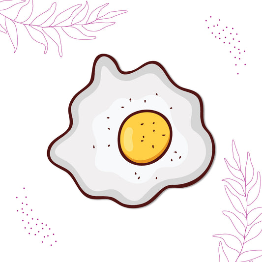 Egg lovers fridge magnet breakfast design