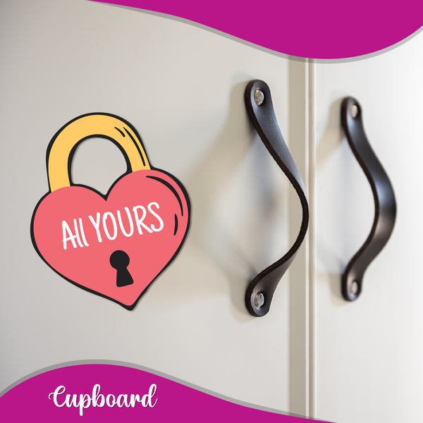 Locally crafted love lock fridge magnet perfect for couples