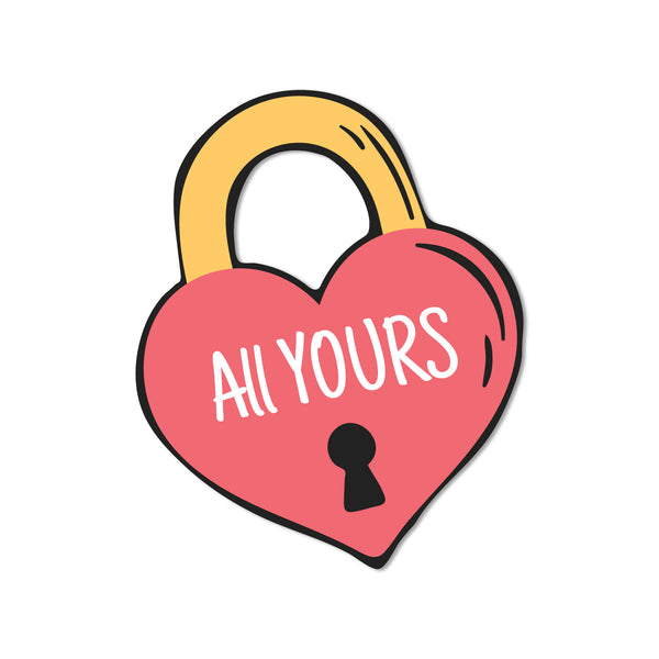 Stylish love lock fridge magnet magnet for gifting and home decor
