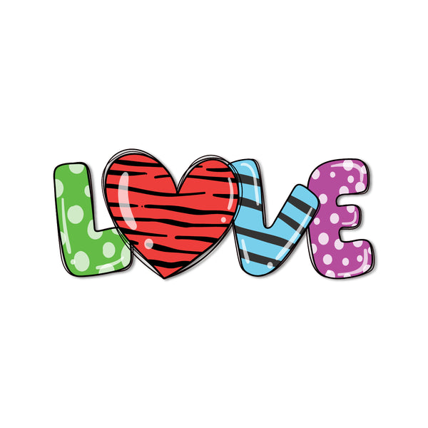 Stylish love text fridge magnet magnet for gifting and home decor