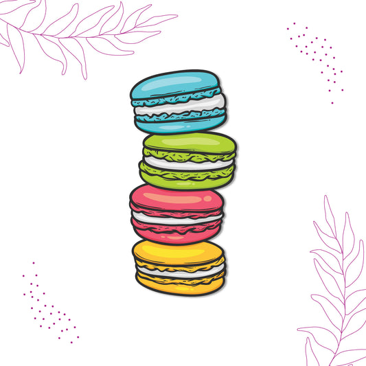 French dessert macaron fridge magnet