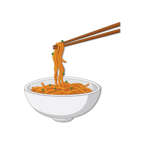 Instant noodles quirky fridge magnet