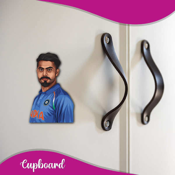 Ravindra Jadeja printed magnet - decorative home accessory