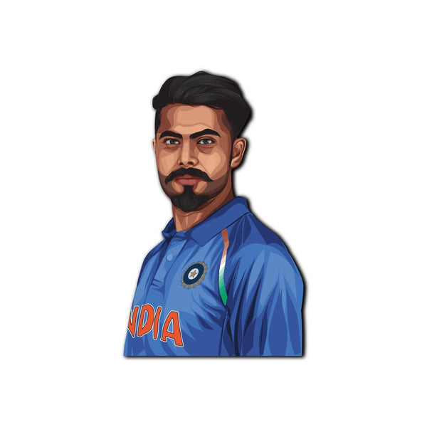 High-quality Ravindra Jadeja fridge magnet - souvenir gift