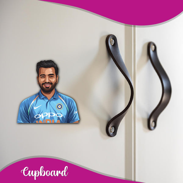 Rohit Sharma printed magnet - decorative home accessory
