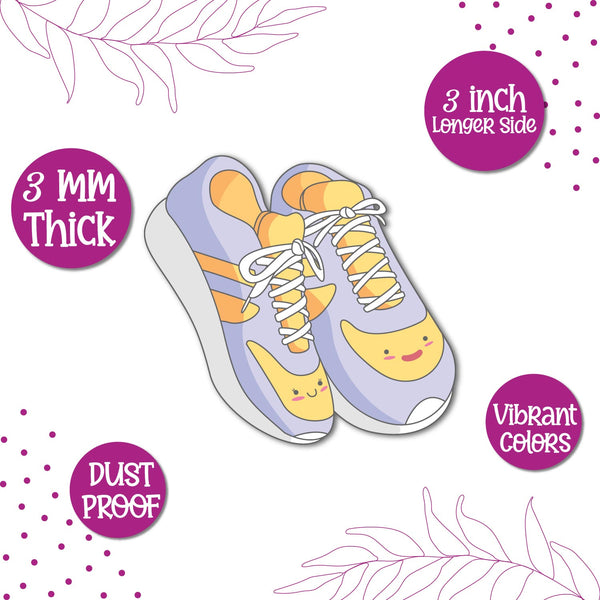 Unique love themed shoe couple fridge magnet with premium finish